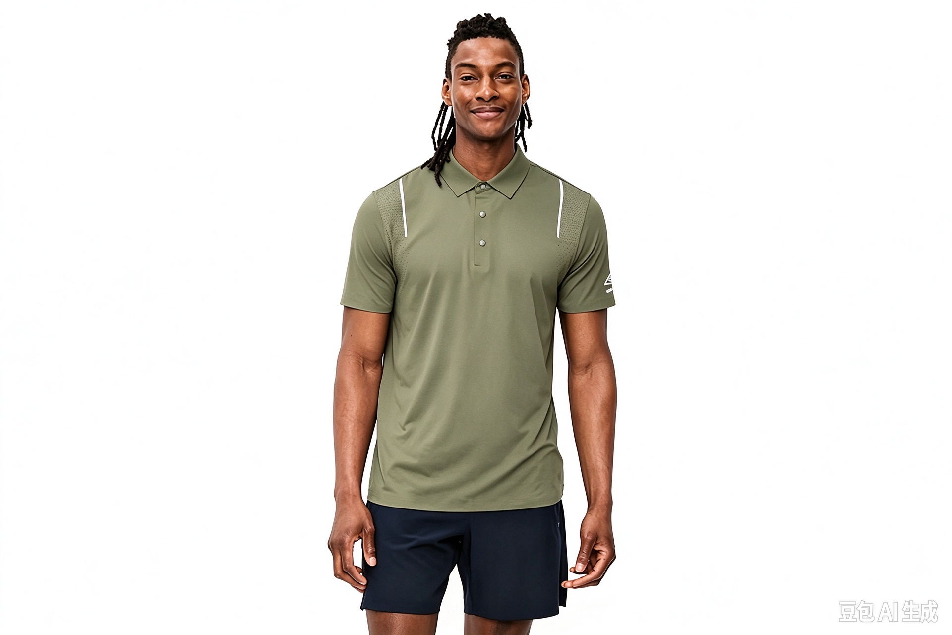 Men’s Perforated Panel Golf Polo Shirt, Short Sleeve Quick Dry Performance Athletic Polo - WideWay Sportswear
